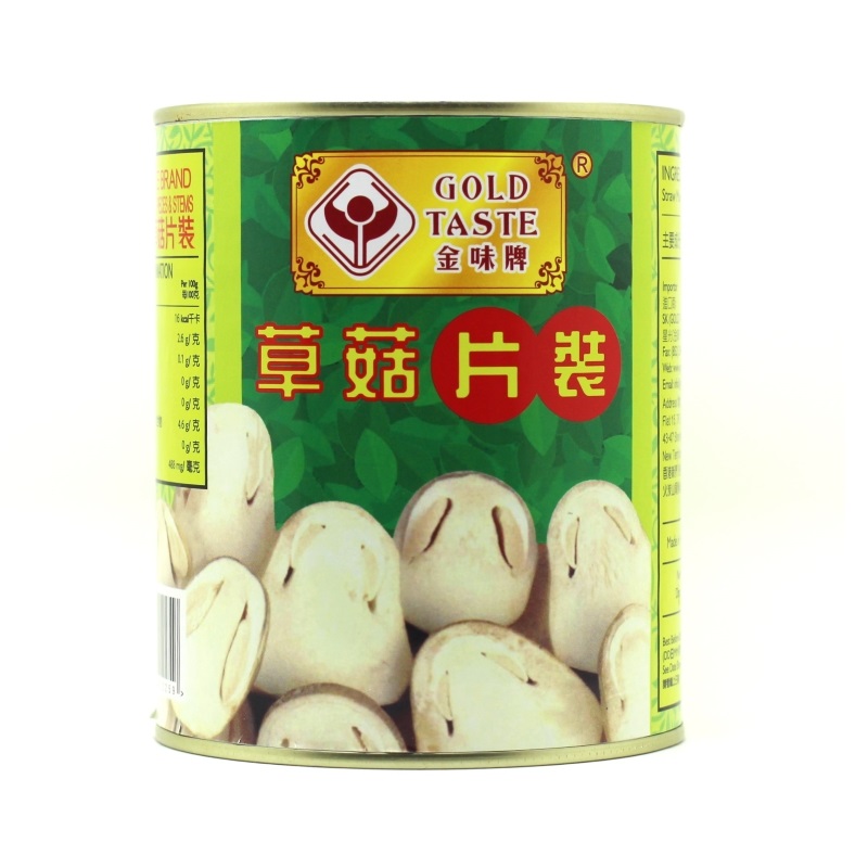 GOLD TASTE Brand Sliced Straw Mush...