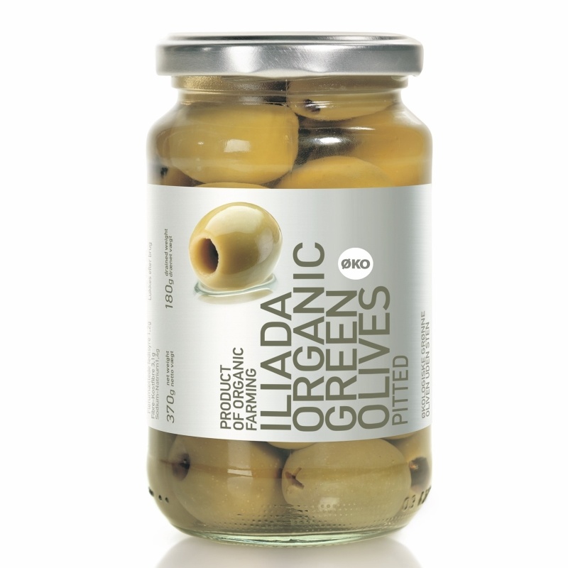 ILIADA Organic Green Olives (Pitted)